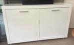 Hoogglans wit tvmeubel/dressoir, Huis en Inrichting, Kasten | Dressoirs, Ophalen, Met deur(en), 100 tot 150 cm, Zo goed als nieuw