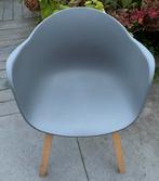 4 Grijze kuipstoelen voor buiten en binnen, Ophalen, Kunststof, Gebruikt, Vier