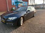 BMW 5-Serie 3.0 535I Touring AUT 2014 Blauw, Achterwielaandrijving, Beige, 2000 kg, Blauw