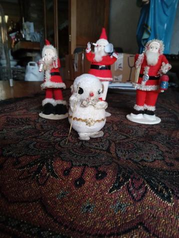 2 oude kerstdecoraties kerst mannen  beschikbaar voor biedingen