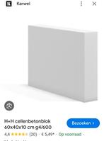 2x cellenbetonblok 60x40x10 nieuw, Ophalen, Nieuw, Beton