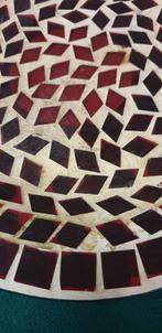 mozaiek bord rood belegt, Ophalen of Verzenden, 'T Olde Gre-j, Info@toldegrej.nl, Endepoelstraat 20f Didam
