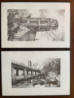 Rotterdam stadsgezicht Kolk en Laurenskerk gesigneerd, Ophalen