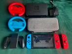 Nintendo Switch met accessoires & game, Met games, Zo goed als nieuw, Met 3 controllers of meer, Switch OLED