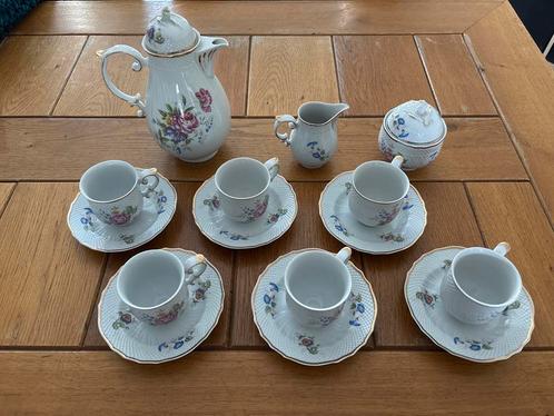 Hollohaza ‘Morning Glory’ |Antiek Theeservies Compleet -, Antiek en Kunst, Antiek | Servies compleet, Ophalen