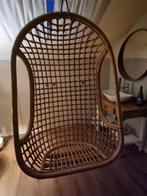 HK Living Hangstoel Rotan Egg Chair, Huis en Inrichting, Stoelen, Ophalen, Gebruikt, Bruin, Riet of Rotan