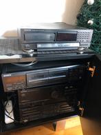 KENWOOD HIFI STEREOSET MET BIJHORENDE KENWOOD VITRINEKAST️, Cd-speler, Losse componenten, Zo goed als nieuw, Ophalen