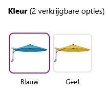 Wandparasol muurparasol parasol 290 cm + LED GRATIS BEZORGD!, Tuin en Terras, Parasols, Nieuw, Zweefparasol, Kantelbaar, Verzenden