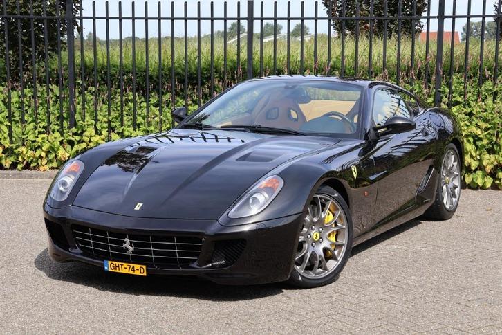 Ferrari 599 GTB, Auto's, Ferrari, Bedrijf, Benzine, Coupé, Automaat, Geïmporteerd, Zwart, Beige, Leder, Achterwielaandrijving
