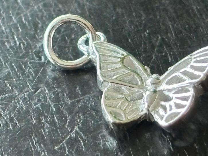 Zilveren Vlinder Hanger met Ketting, Sieraden, Tassen en Uiterlijk, Kettingen, Nieuw, Zilver, Verzenden