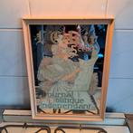 Vintage mancave/cafe spiegel, €35,00, Antiek en Kunst, Ophalen of Verzenden