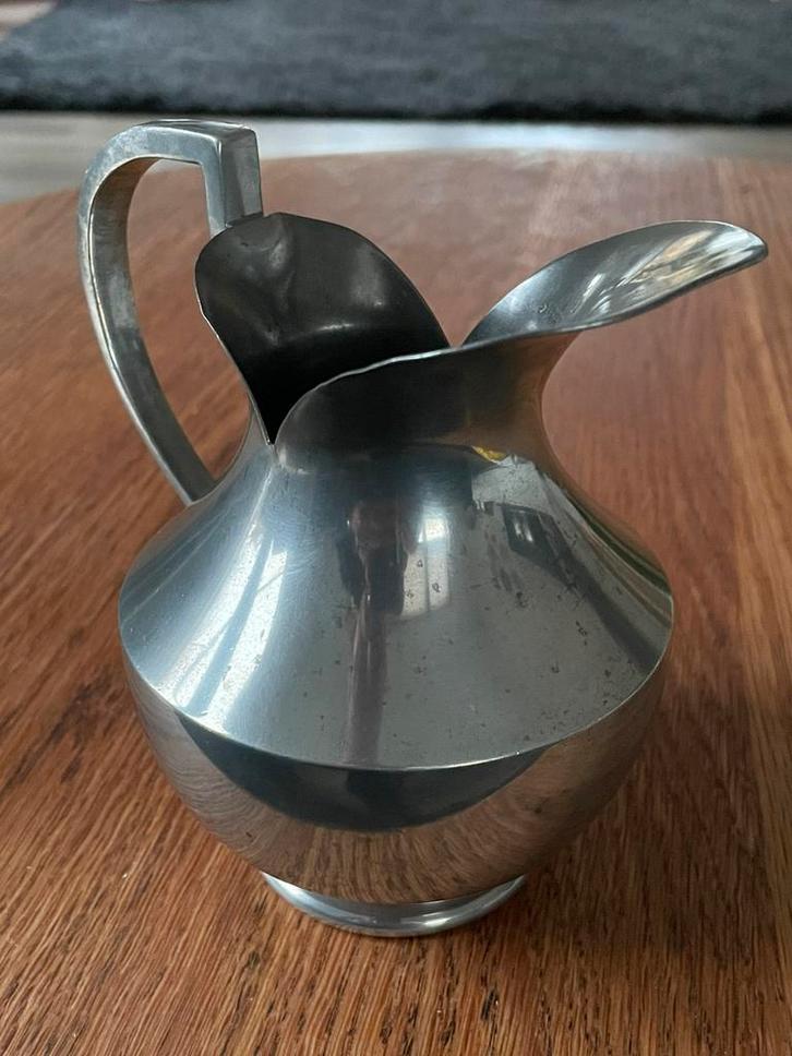 Zuiver tin kannetje wijnkannetje, Antiek en Kunst, Antiek | Tin, Ophalen of Verzenden