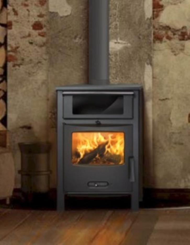 Lacunza CH Ecodesign houtkachel met oven, Huis en Inrichting, Woonaccessoires | Overige, Nieuw, Ophalen