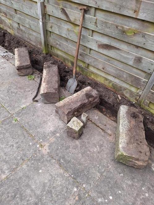 Natuursteen banden, Tuin en Terras, Overige Tuin en Terras, Gebruikt, Ophalen