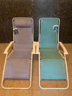 Lounge relax chair - Lafuma -pastel- prijs per stuk, Caravans en Kamperen, Gebruikt, Campingstoel