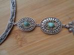 prachtig zilveren filigrain ketting met turkois [1124], Sieraden, Tassen en Uiterlijk, Kettingen, Verzenden, Zo goed als nieuw
