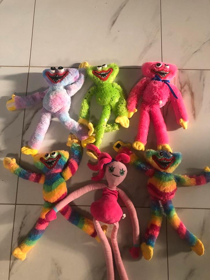 Huggy Wuggy en Mommy Long Legs Knuffels per stuk, Kinderen en Baby's, Speelgoed | Knuffels en Pluche, Zo goed als nieuw, Overige typen