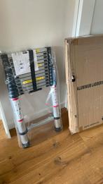 Telescoopladder 5 meter - nieuw, Doe-het-zelf en Verbouw, Ladders en Trappen, Gebruikt, Ophalen of Verzenden, Ladder, Opvouwbaar of Inschuifbaar