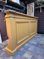 Balustrade uit Kerk, oker, grenenhout, sfeer, 197 breed, Antiek en Kunst, Ophalen