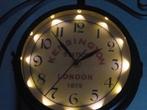 Klassiek Stationsklok KENSINGTON, 20 cm. verlichting erin., Huis en Inrichting, Ophalen of Verzenden, Zo goed als nieuw, Analoog