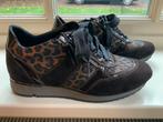 DL Sport sneakers schoenen bruin suede panterprint maat 39, Ophalen of Verzenden, Zo goed als nieuw, Bruin, Sneakers of Gympen