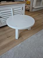 Mini Tafeltje/Planten Verhoger - Massief Hout Wit, Ophalen, Rechthoekig, Minder dan 55 cm