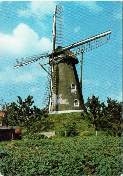 Geldermalsen – Korenmolen ‘De Bouwing’., Verzamelen, Ansichtkaarten | Themakaarten, Ongelopen, 1980 tot heden, Gebouw, Ophalen of Verzenden