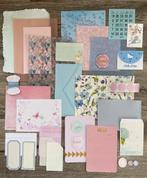 Scrapbook / journal set in roze/blauw, Ephemera en stickers, Nieuw, Ophalen of Verzenden, Versiering of Embellishment, Scrap