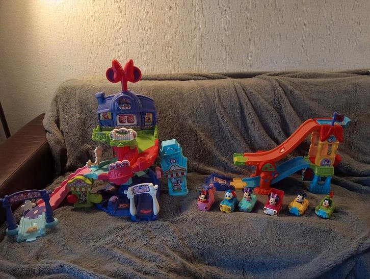 Grote set Disney Vtech Toet toet auto's, Kinderen en Baby's, Speelgoed | Vtech, Zo goed als nieuw, 2 tot 4 jaar, Ophalen of Verzenden