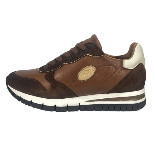 AQA maat 37 lerensneaker/rits bruin tinten gratis verzenden, Kleding | Dames, Schoenen, Nieuw, Sneakers of Gympen, Bruin, Verzenden