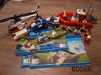 Lego City 60086 - Brandweer Helikopter & Boot, Kinderen en Baby's, Speelgoed | Duplo en Lego, Ophalen of Verzenden, Zo goed als nieuw