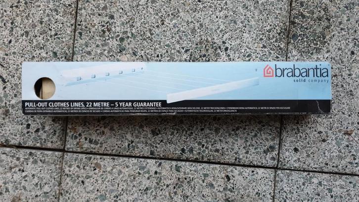 Brabantia Uittrekbaar Wasrek - 22 Meter, Tuin en Terras, Droogmolens en Wasrekken, Nieuw, Wasrek, Ophalen