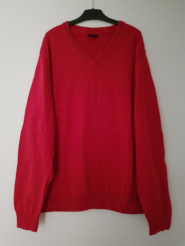 Trui voor heren -- maat XXL / 2XL -- John Cabot, Kleding | Heren, Truien en Vesten, Gedragen, Overige maten, Rood, Ophalen of Verzenden
