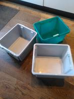 Gratis kunststof bakken (3 stuks), Ophalen, Gebruikt, Bak of Kist, Minder dan 35 cm