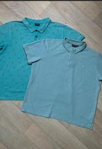 Polo shirt 2x heren groen/grijs XXL Unsigned & Greatstone, Verzenden, Zo goed als nieuw, Overige maten, Grijs