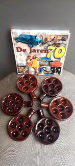 6 vintage slakken pannetjes slakkenschaaltjes slakken pan, Huis en Inrichting, Ophalen of Verzenden, Bord(en), Overige stijlen