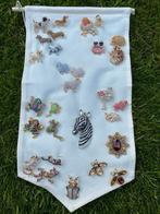 Broche teckel hond flamingo salamander kikker insect luipaar, Sieraden, Tassen en Uiterlijk, Broches, Ophalen of Verzenden