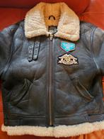 Schott B3 shearling zgan Pilotenjack, Schott, Maat 52/54 (L), Zwart, Ophalen of Verzenden