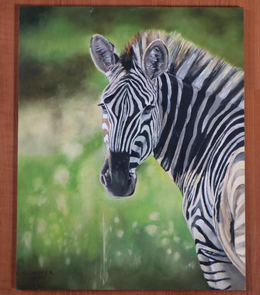 G.J. Kuiper (1926-2013) - Zebra, Ophalen of Verzenden