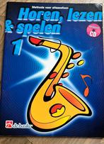 Horen, lezen & splen 1 - altsaxofoon - de haske, Ophalen of Verzenden, Zo goed als nieuw, Les of Cursus