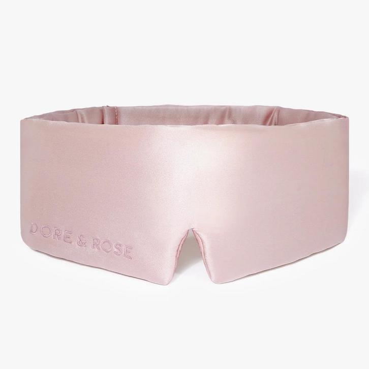 Nieuw zijden slaapmasker Dore & Rose, lichtroze, Sport en Fitness, Gezondheidsproducten en Wellness, Nieuw, Lichaamsverzorging