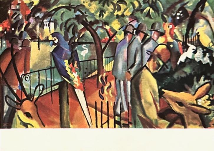 0554  DIERENTUINEN IN DE KUNST (4)      , Verzamelen, Ansichtkaarten | Themakaarten, Ongelopen, 1980 tot heden, Overige thema's