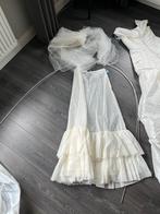 Trouwjurk wit, Ophalen of Verzenden, Gedragen, Wit, Trouwjurk