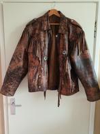 Leren jas met franjes, Kleding | Dames, Ophalen of Verzenden, Zo goed als nieuw, Zwart