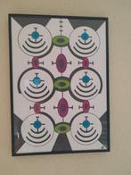 Promarker Abstract teken. in goede A3 lijst,''Alien Message", Antiek en Kunst, Ophalen of Verzenden