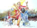 10 lithos " Handbal  " van Wim Hoogstraten , samen € 90, Sport en Fitness, Handbal, Nieuw, Ophalen of Verzenden