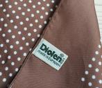 mooie vintage bruine sjaal met witte stippen van Diolen, Kleding | Dames, Mutsen, Sjaals en Handschoenen, Verzenden, Maat 46/48 (XL) of groter