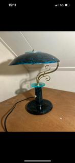 Vintage halogeen bankierslamp, Huis en Inrichting, Lampen | Tafellampen, Ophalen of Verzenden, Q, Q, Q