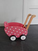 Houten poppenwagen Janod, Kinderen en Baby's, Speelgoed | Houten speelgoed, Ophalen, Gebruikt, Duw- of Trekspeelgoed