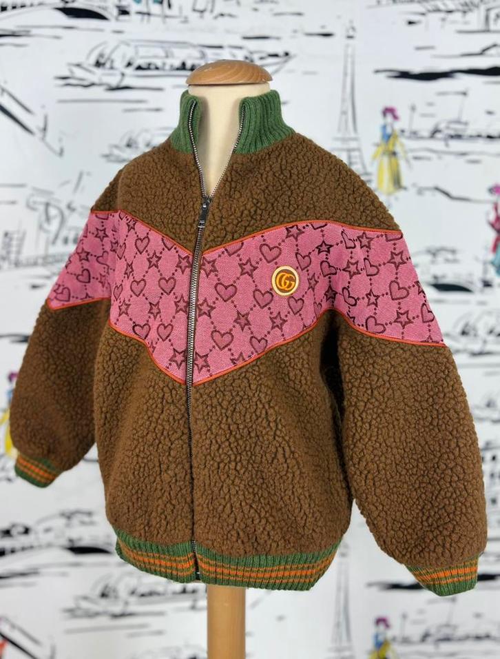 Gucci teddy en wol bomber jas maat 6 NIEUW (690 euro), Kinderen en Baby's, Kinderkleding | Maat 116, Nieuw, Meisje, Jas, Verzenden